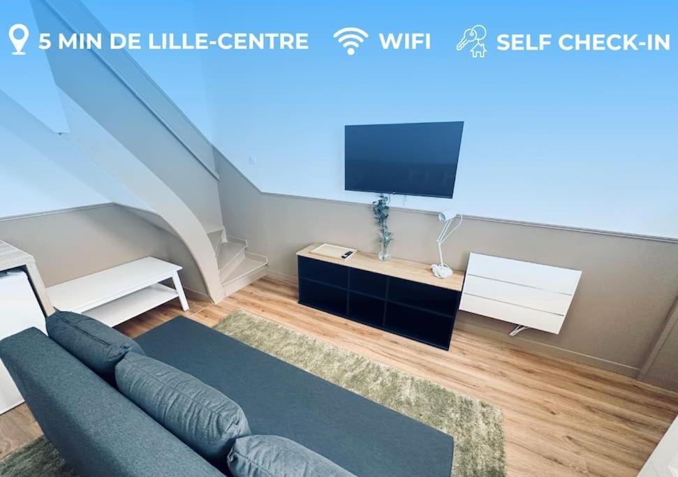 Nouveau! Centre Lille T3 Avec Wifi, Tv, Netflix Dış mekan fotoğraf